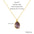 Wholesale  irregular natural stone necklace stainless steel does not fade 18K gold plated clavicle chain