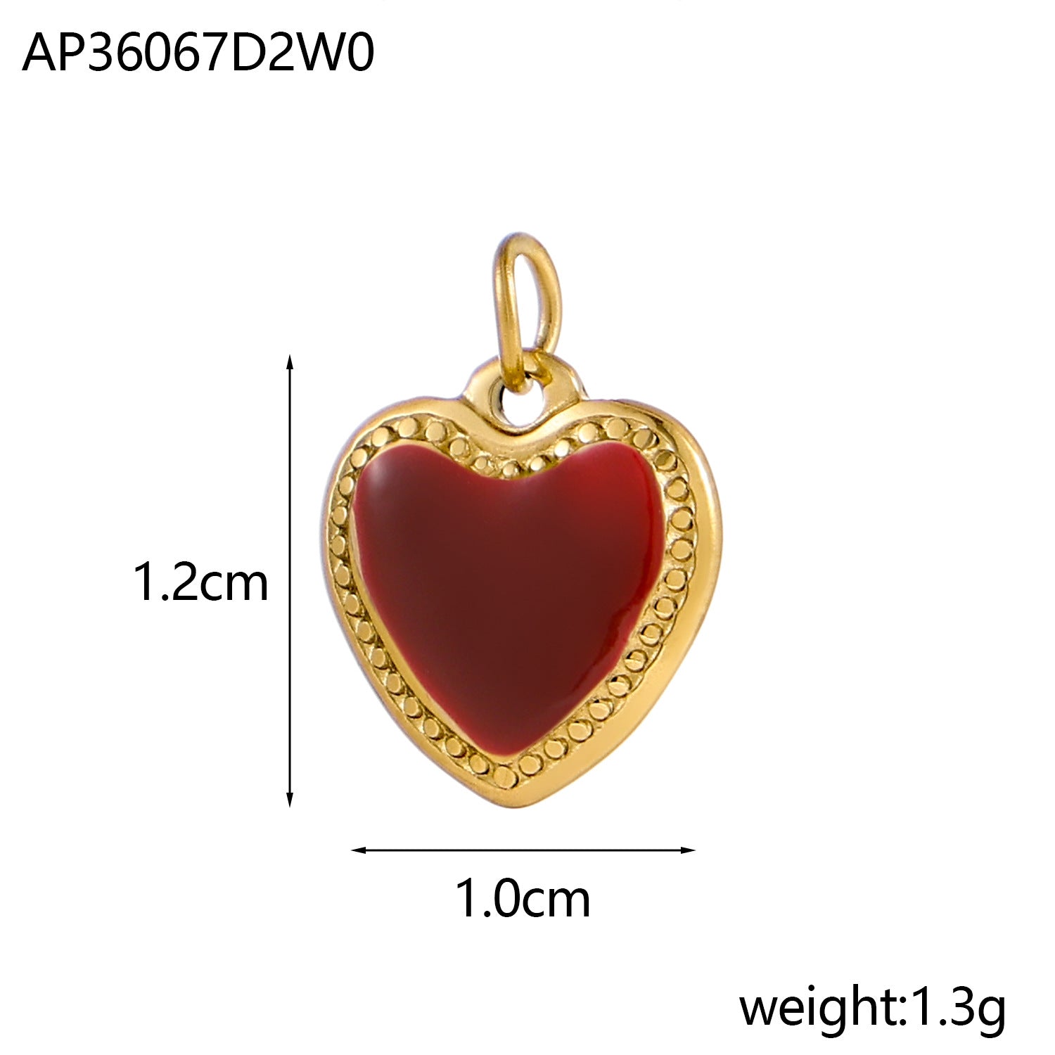 Wholesale Stainless steel retro geometric love flower peach heart pendant