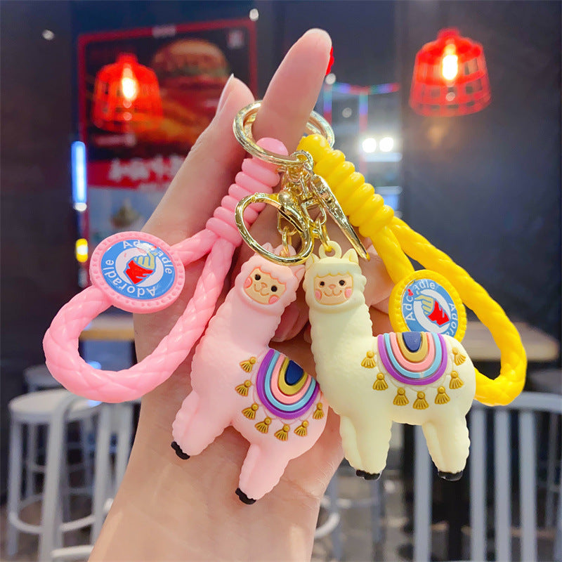 Wholesale Cute Cartoon Alpaca Keychain