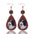 Wholesale  Irregular Graphic Cactus Pattern Leather Earrings