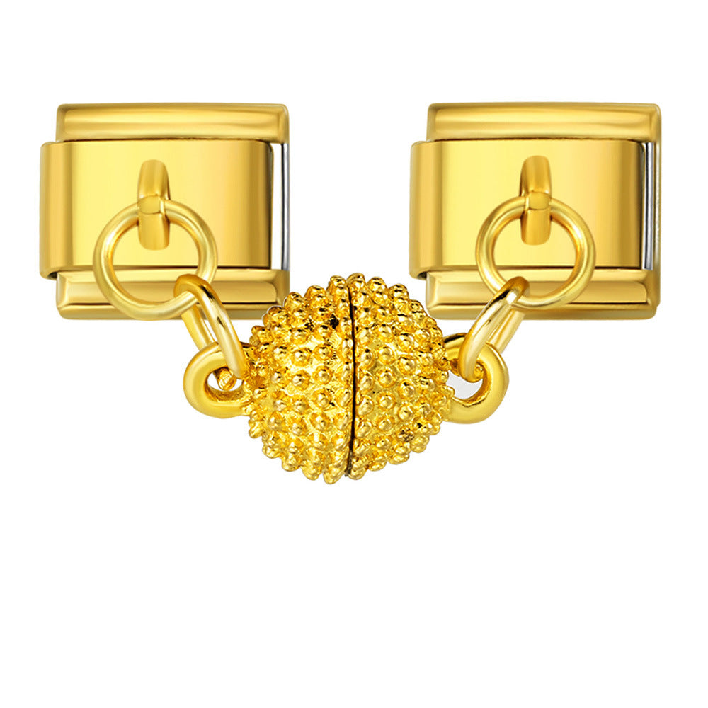 Wholesale Italian Charm Bracelet 9mm DIY Splicing Magnetic Heart Stainless Steel Composable Bracelet