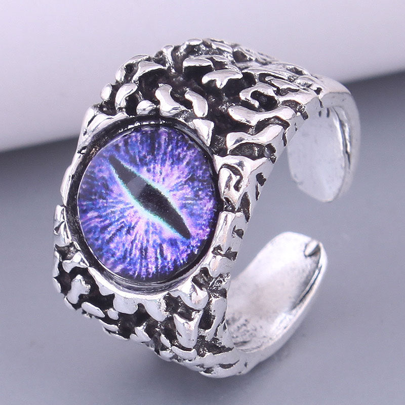 Wholesale Vintage Devil Eye Open Ring Adjustable Rings ACC-RS-Weiy001
