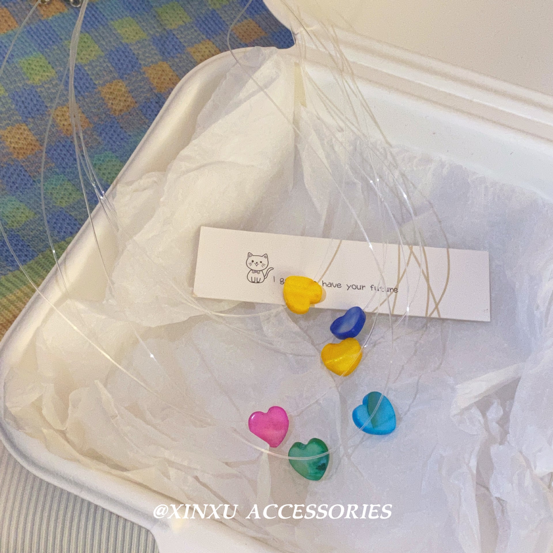Wholesale  Color Shell Peach Heart Necklace