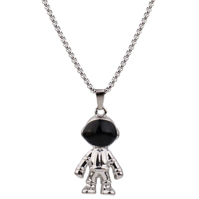 Wholesale Astronaut Spaceman Titanium Steel Necklaces  ACC-NE-Leis010