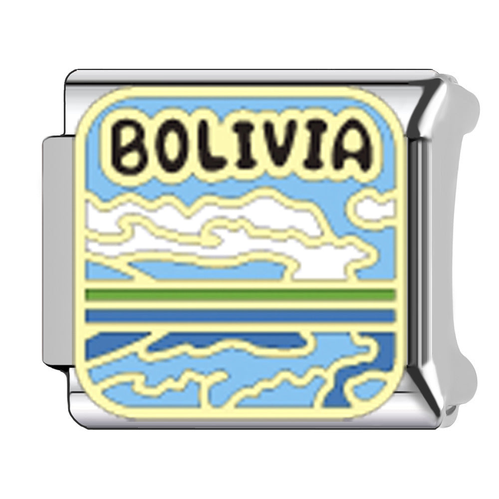 Wholesale   Italian Charm Bracelet 9mm DIY Egyptian pyramid landmark Creative Stainless Steel Composable Bracelet