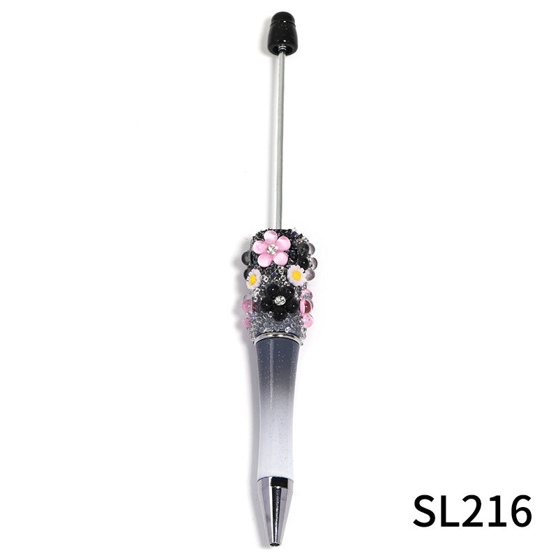 Wholesale  creative flower Gomsophila sugar pen ballpoint pen