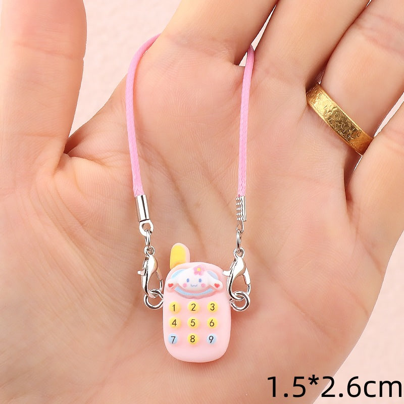 Wholesale Cute cartoon mini push-button phone doll accessories