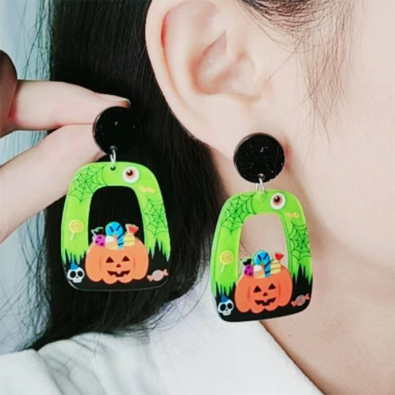 Wholesale Square and Round Hollow Earrings