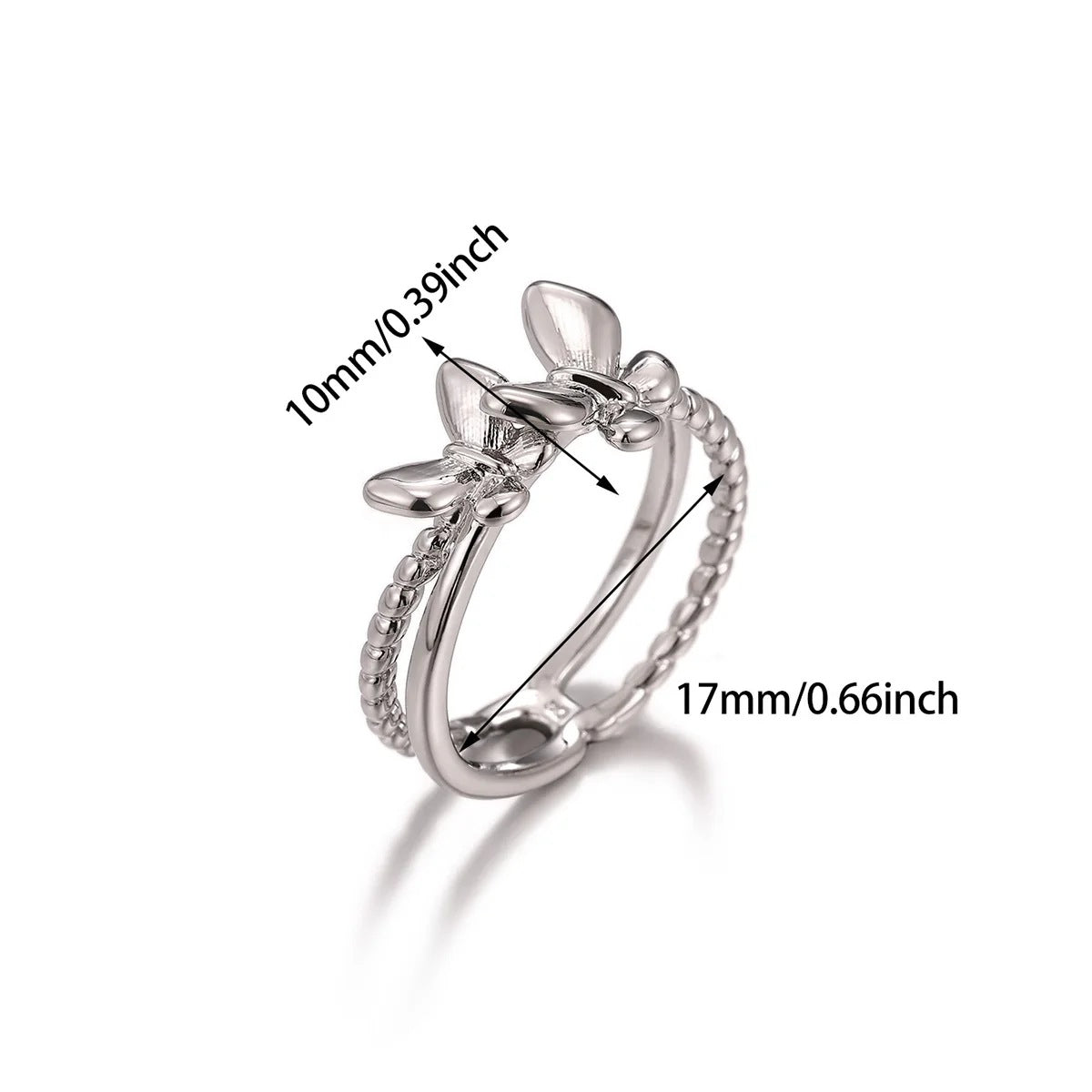 Wholesale Stylish Bird Motif Copper Ring Fashion Accessory for Resale