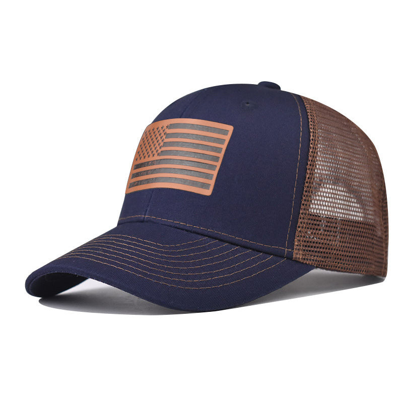 Wholesale American Flag Independence Day Baseball Cap Adjustable Breathable Oxford Lined Outdoor Hat For Adults