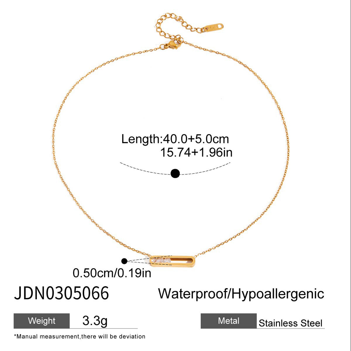 Wholesale Stainless steel cross necklace with zircon setting