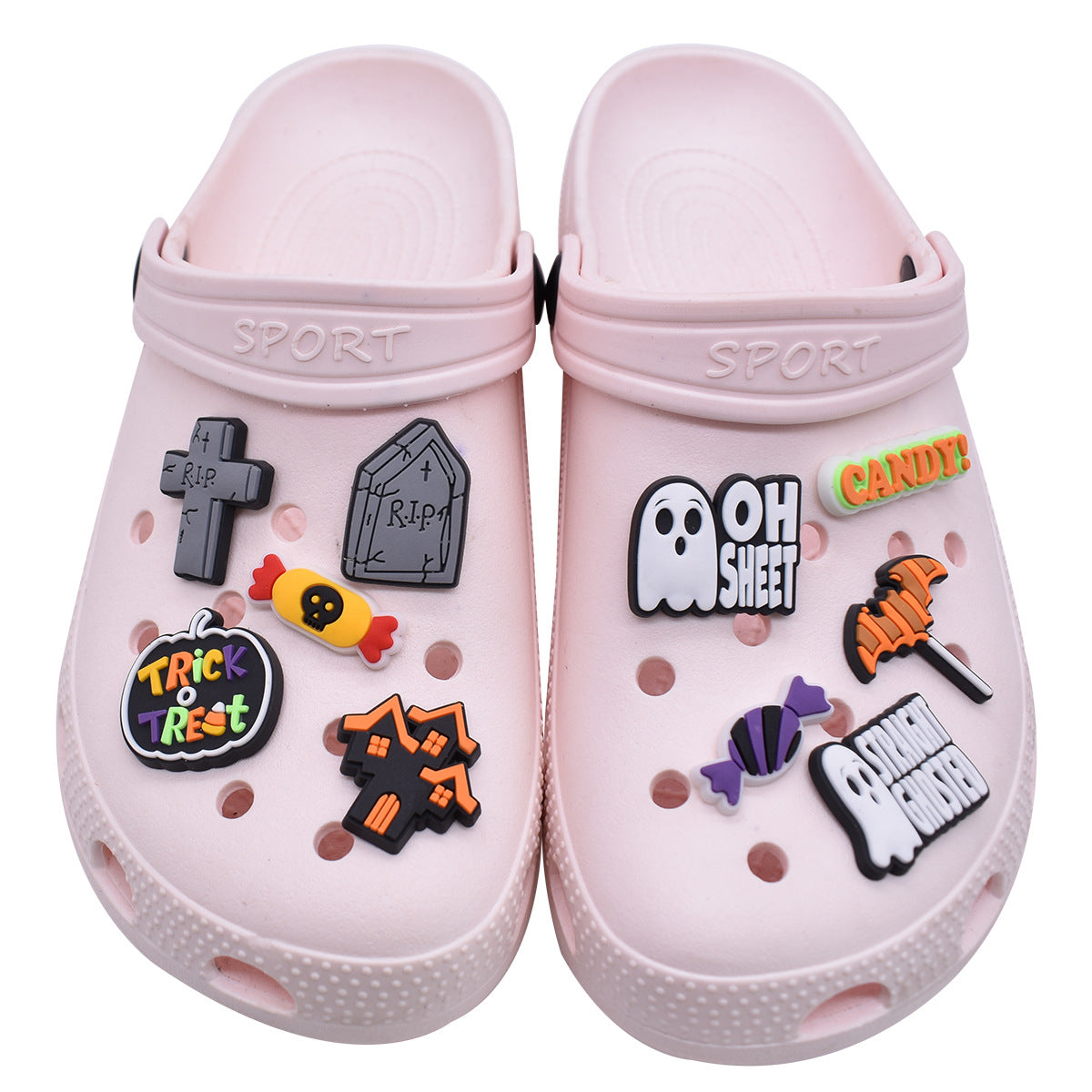 Wholesale Random 100pcs Halloween Party Shoes Accessories Shoes Charms ACC-SC-RYY052