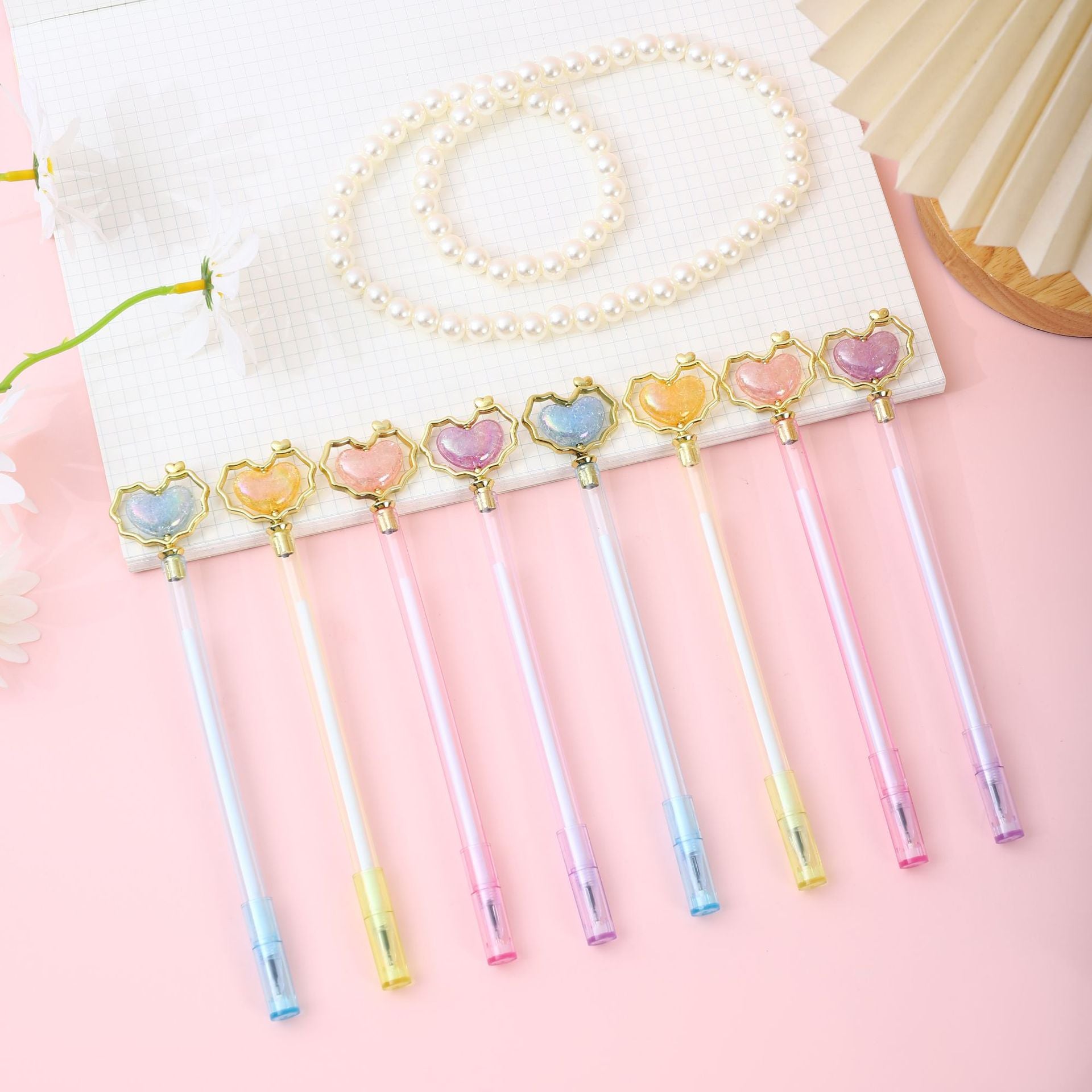 Wholesale Creative  love beads gel pen cute high-looking shape gift pen signature pen