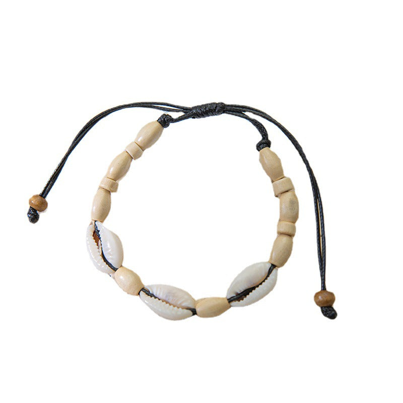 Wholesale Boho Style Shell Braided Natural Shell Hand Knotted Bracelet Rope Beaded Bracelets ACC-BT-Youl004
