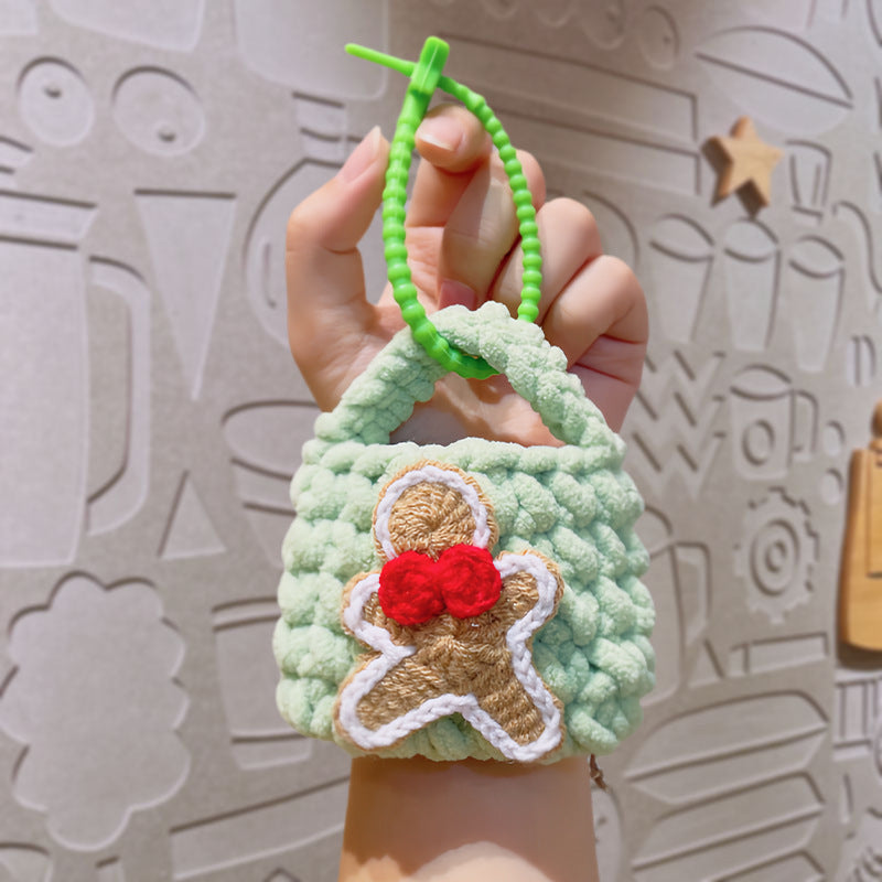 Wholesale Handmade woven bags  Christmas  keychains ACCVIP