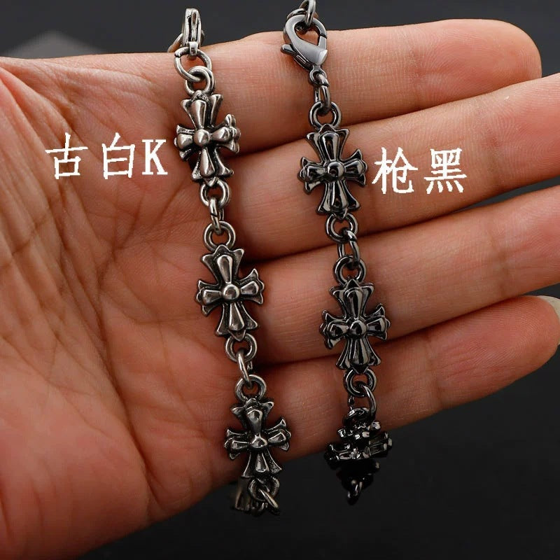 Wholesale Alloy Cross Bracelet Unisex Vintage Fashion Jewelry Accessory Gift Travel Souvenir