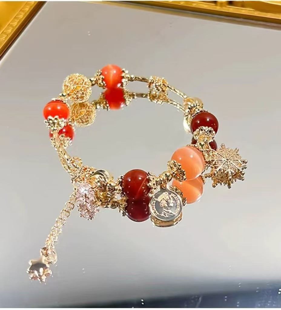 Wholesale Whale Fall Starry Sky Natural Stone Crystal Bracelet ACC-BT-Zhuox002