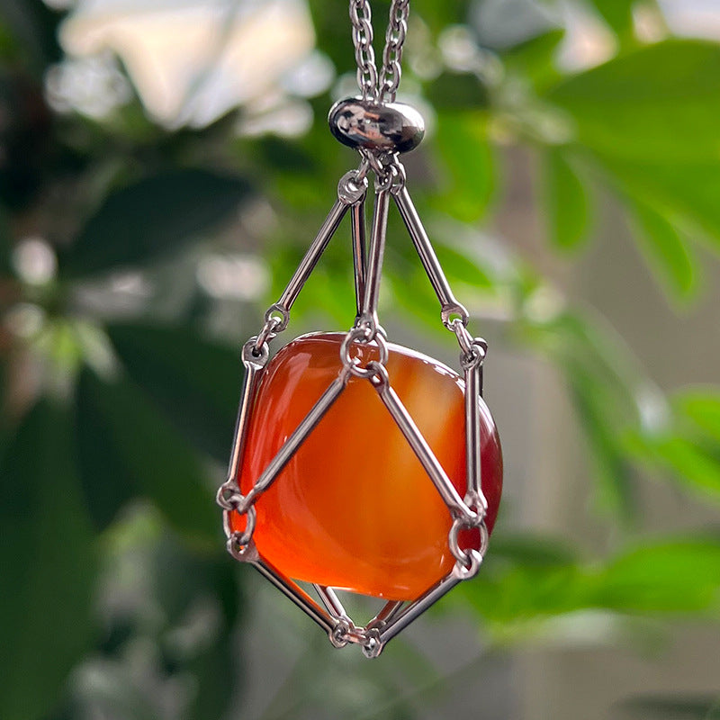 Wholesale Natural Crystal Raw Stone Necklace  Pendant