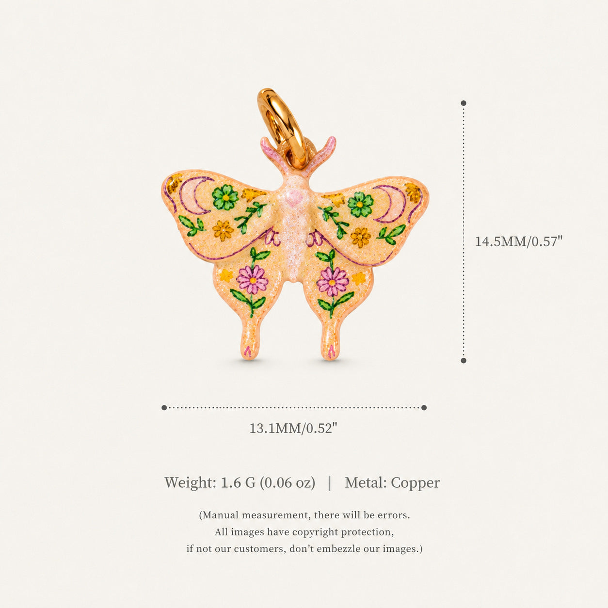 Wholesale Copper Cartoon Flying Pig Pendant Cute Simple Jewelry Charm Trendy Fashion Accessory For Boutique Resale