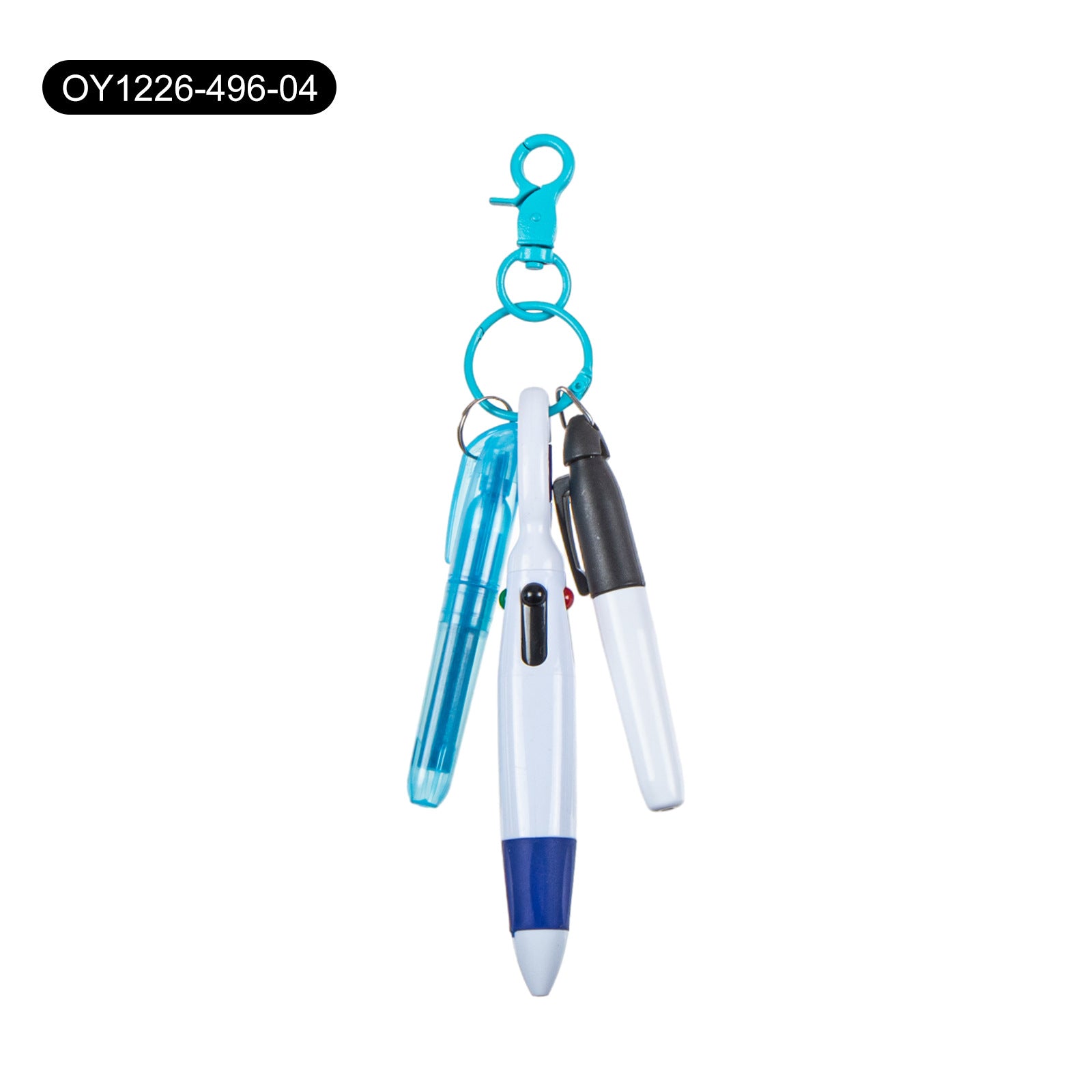 Wholesale Four Color Ballpoint Pen Mountaineering Clip Highlighter Set Keychains ACC-KC-DiGuo001