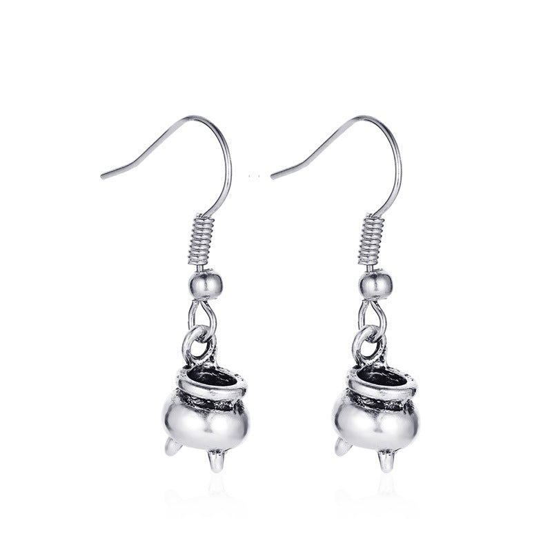 Wholesale  Pumpkin Skull Earrings for Party Wear Fashion Jewelry Accessory