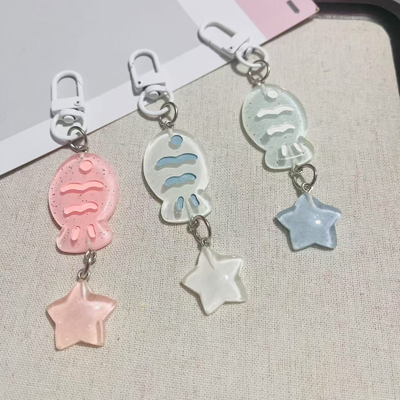 Wholesale Tropical Fish Keychain Cute Colorful Car Key Accessory Fashion Gift