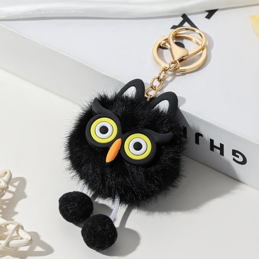 Wholesale Cute cartoon plush owl keychain