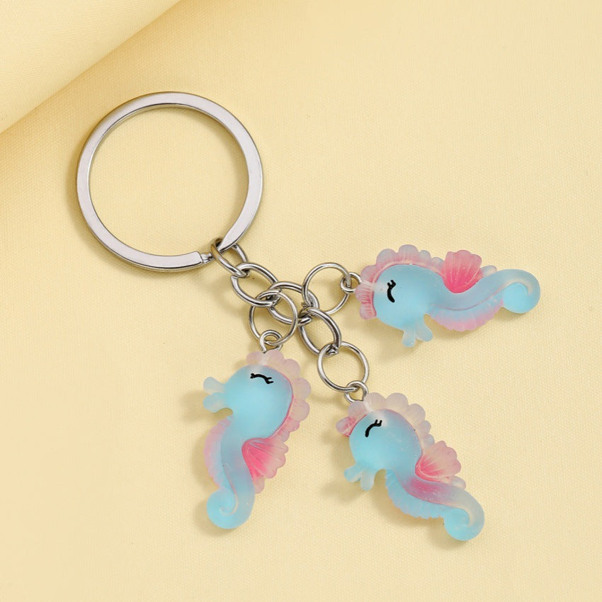 Wholesale Marine Life Octopus Crab Seahorse Keychain ACC-KC-RongRui033