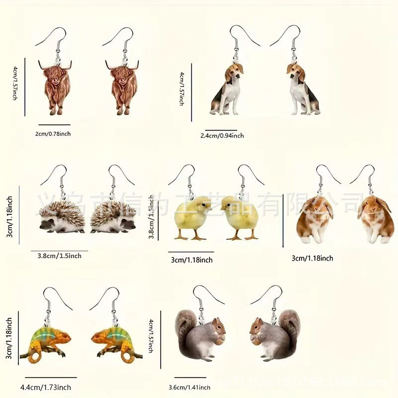 Wholesale Cute cartoon cat earrings