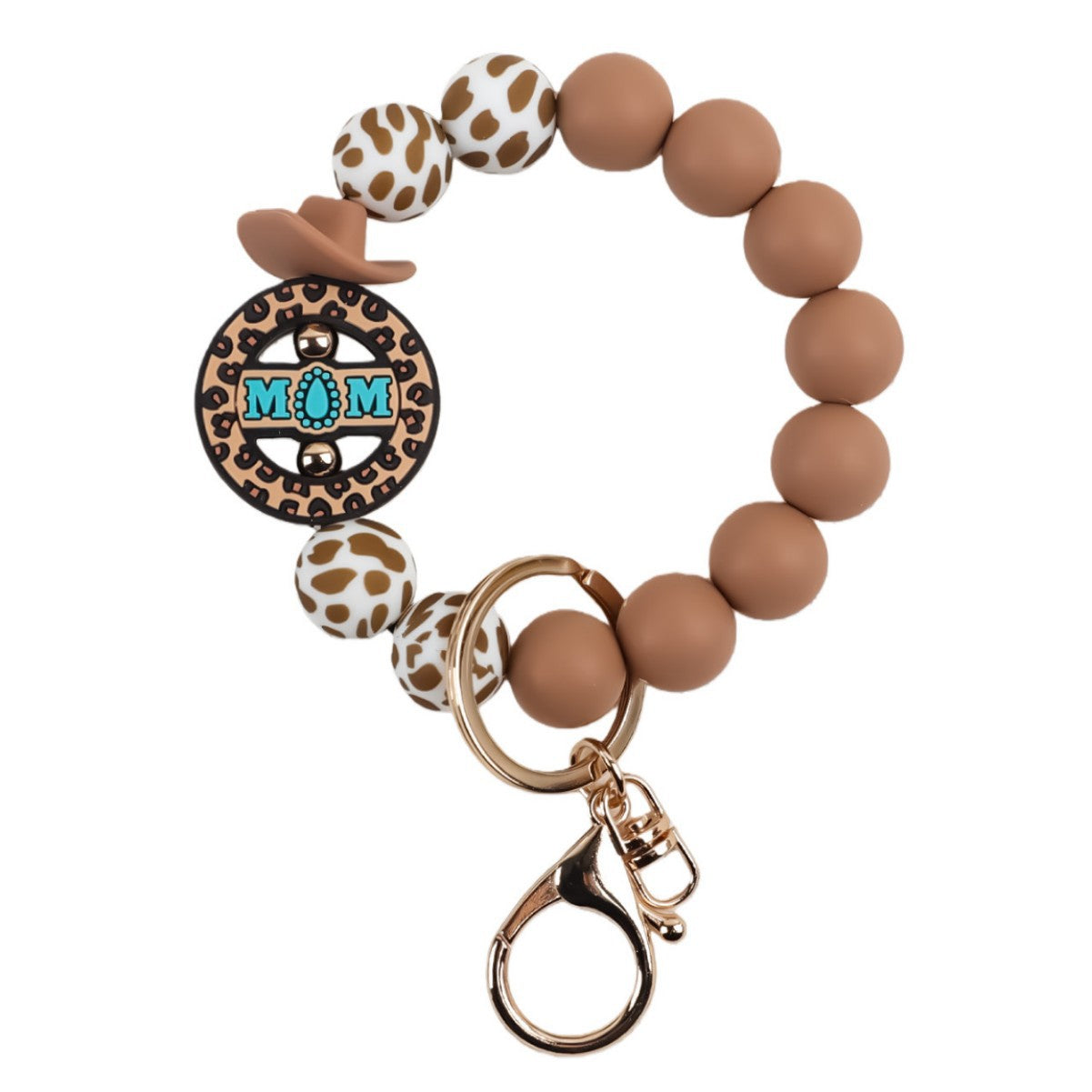 Wholesale Camouflage Silicone Bead Keychain Bracelet Trendy Fashion Accessory For Keys And Bags Everyday Gift For Colleagues