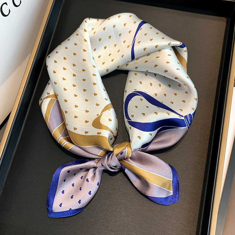 Wholesale  Silk f Women' s Autumn f f All-match Hair Band Fashion Small Square f