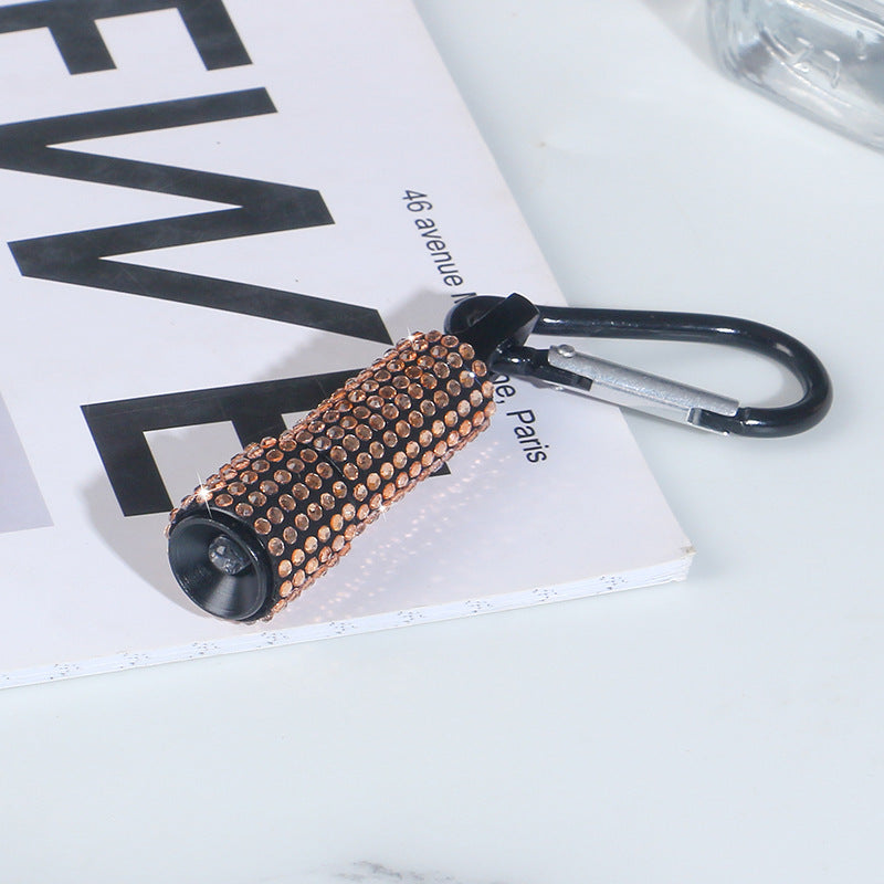 Wholesale Diamond Mini Flashlight Keychain ACC-KC-RuiJie008