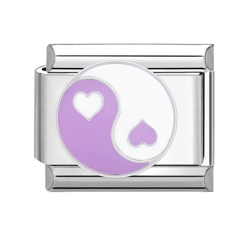 Großhandel italienisches Charmearmband 9mm DIY Spleißen süßer kreativer Anhänger Titanium Stahl komponierbares Armband