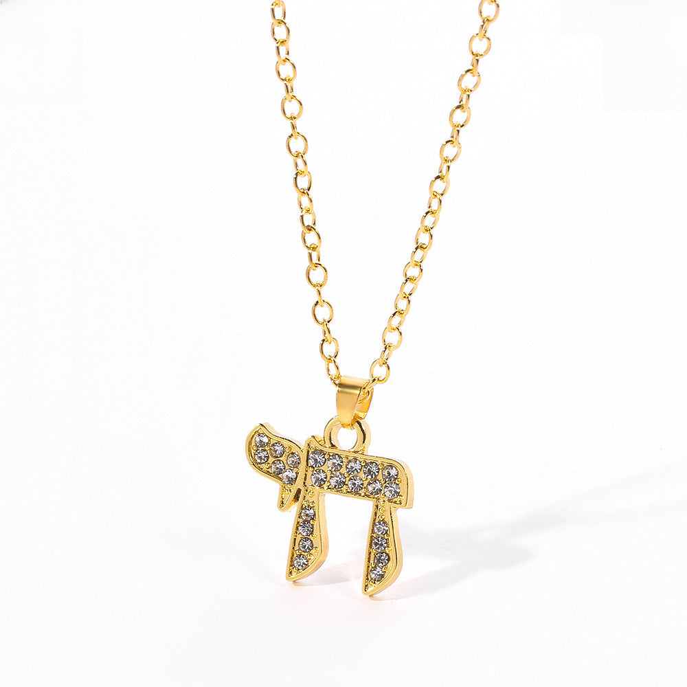 Wholesale π  necklace Mathematical 3.14 π Knowledge Diamond necklace