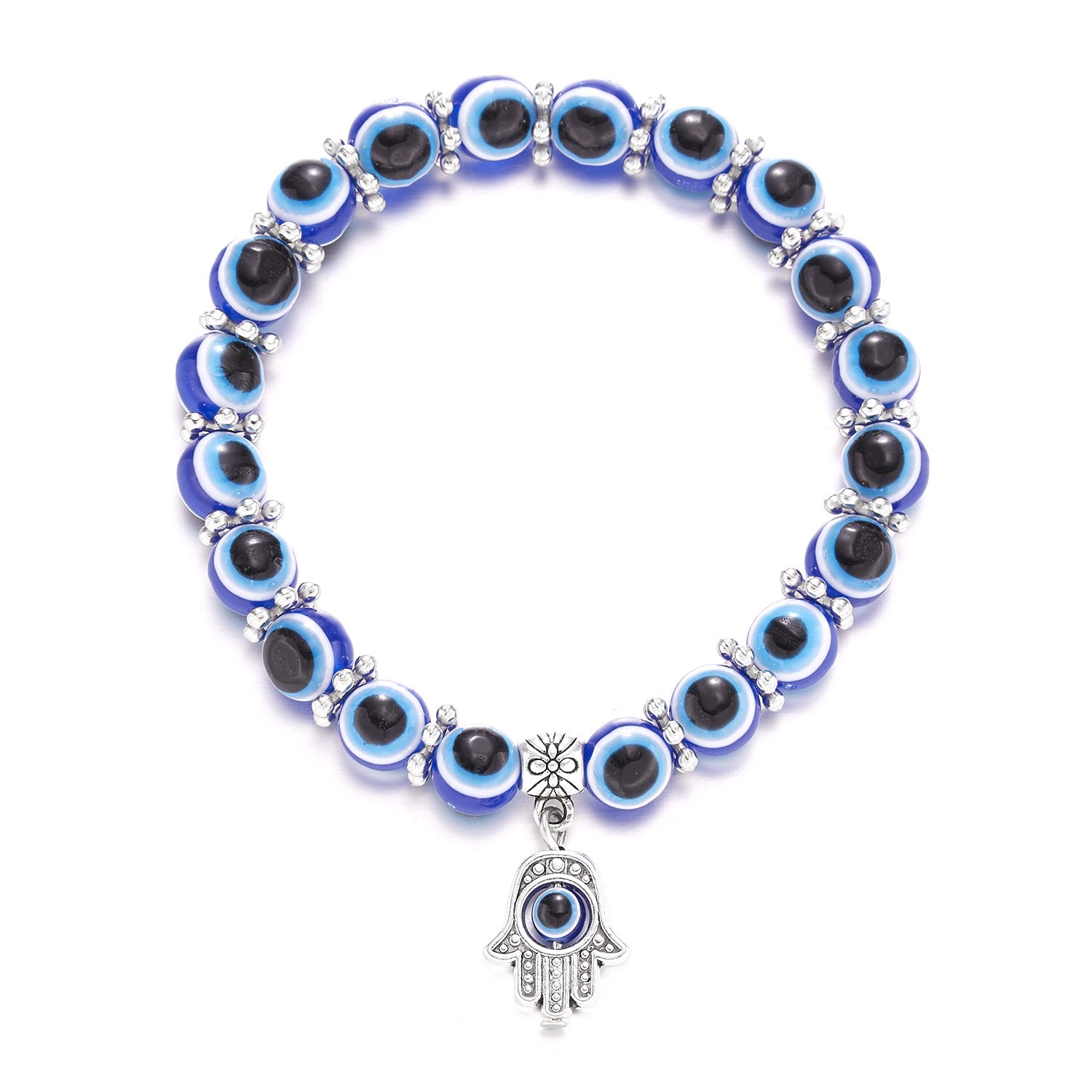 Wholesale Fatima' s Hand Türkiye Blue Eye Handmade Bracelet