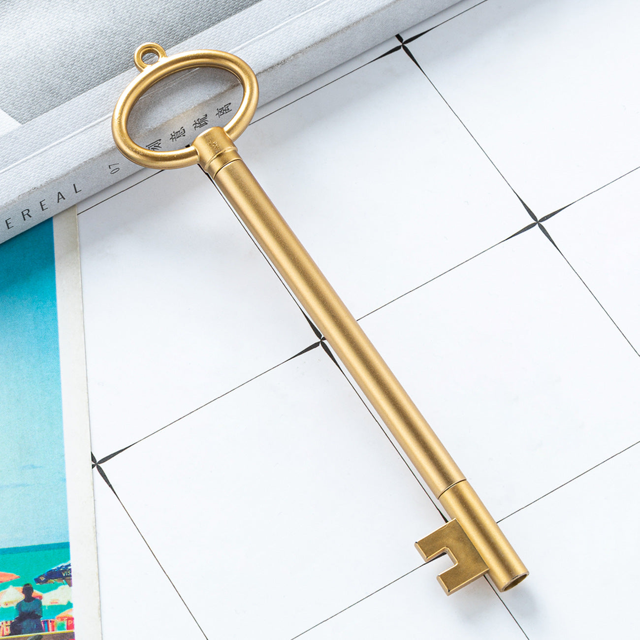 Wholesale stationery keychain cute cartoon retro ballpoint pen