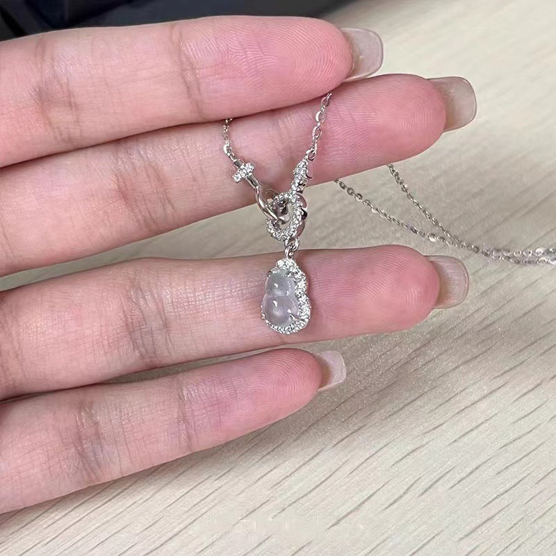 Wholesale Strawberry bubble summer dopamine bow red heart sweet colorful beaded necklace