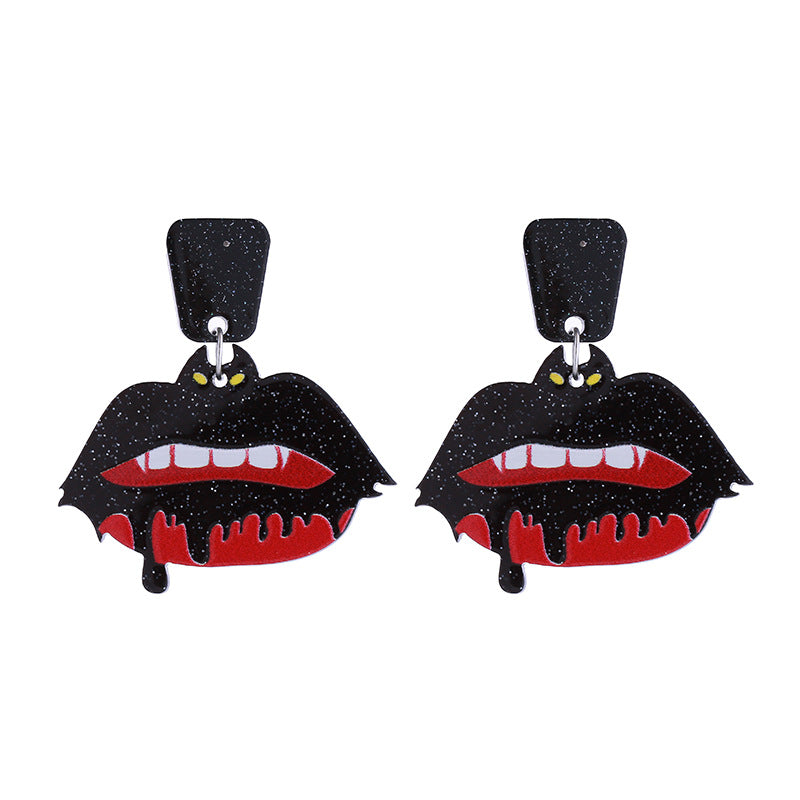 Wholesale Halloween pumpkin cat ghost earrings