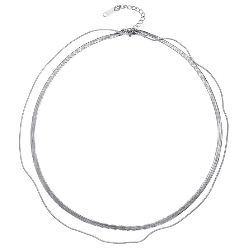 Großhandel 18K Gold plattiert Edelstahlkettenkette Halskette