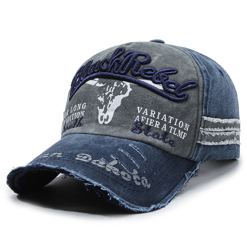 Wholesale washed vintage distressed boys baseball cap
