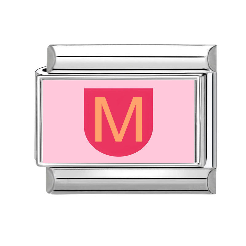 Wholesale 9mm Italian Charm Starter Bracelets DIY Number and Letter Stainless Steel Composable Bracelet