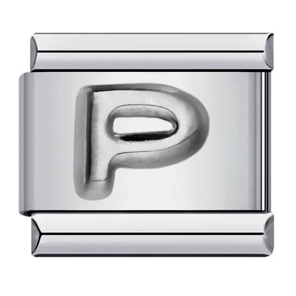 Wholesale Italian Charm Bracelet 9mm DIY punk Creative Stainless Steel Composable Bracelet