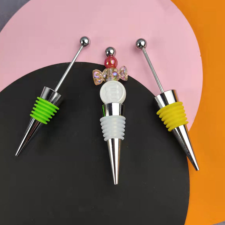 Wholesale Beadable Red Wine Stopper Beaded DIY Silicone Wine Stopper ACC-RWS-ChenXu001