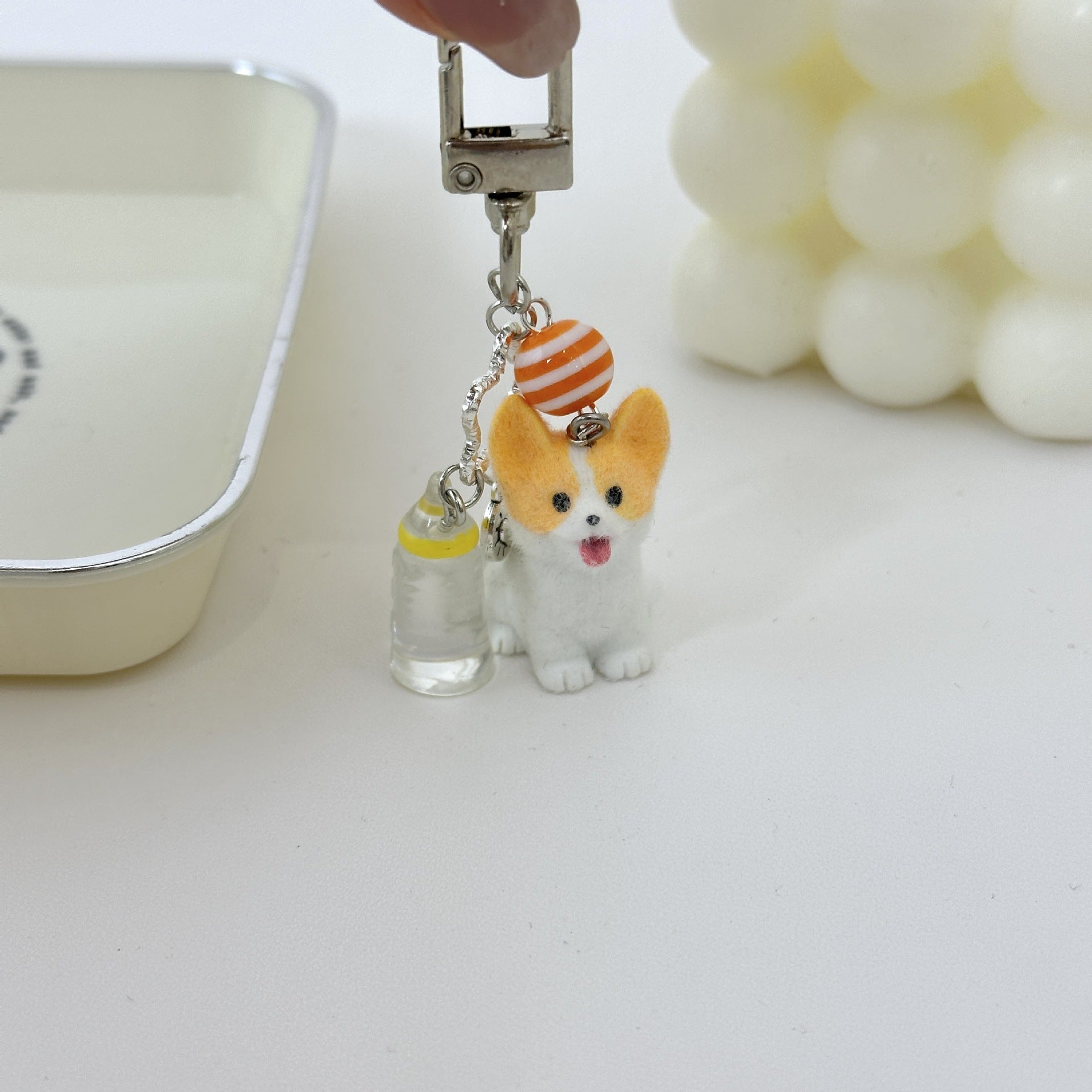 Wholesale Flocking Koala  Pendant Keychain
