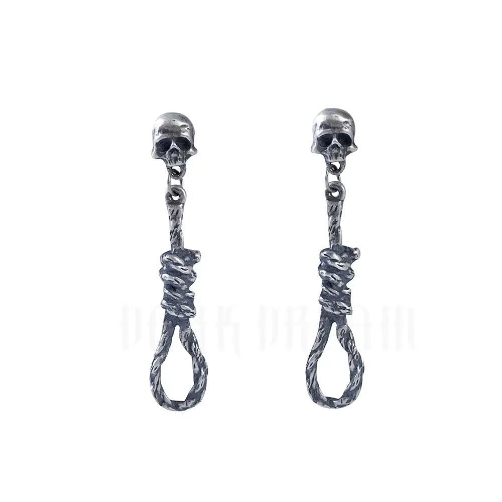 Wholesale  Tassel Skull Hemp Rope Earrings