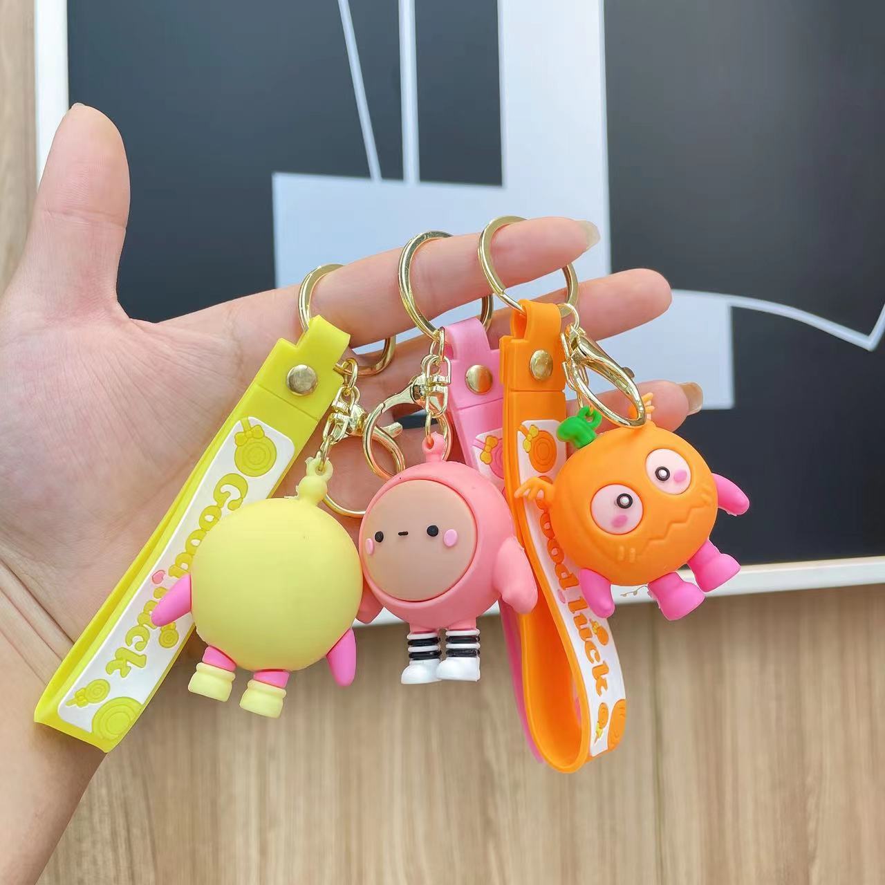 Wholesale Cartoon Cute Silicone Keychains ACC-KC-Qichu006