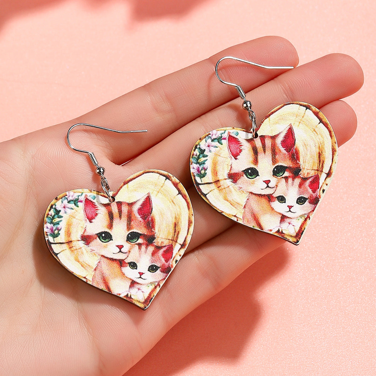 Wholesale  Mother's Day Wooden MOM Earrings