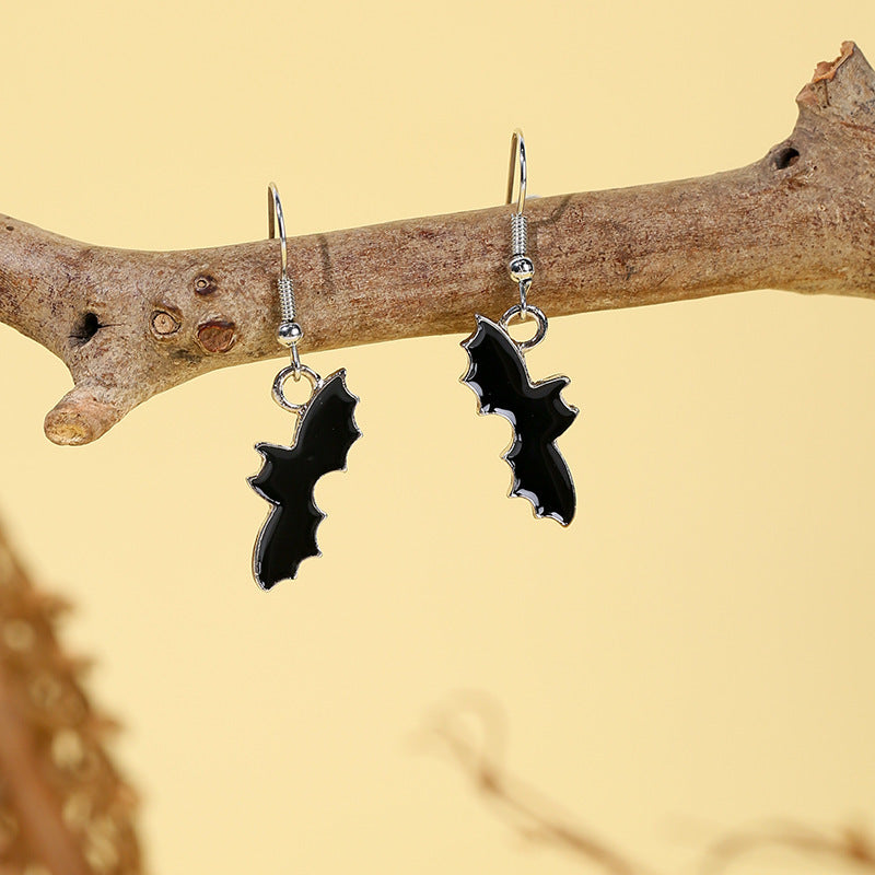 Wholesale  horror funny skull  pumpkin ghost black cat earrings