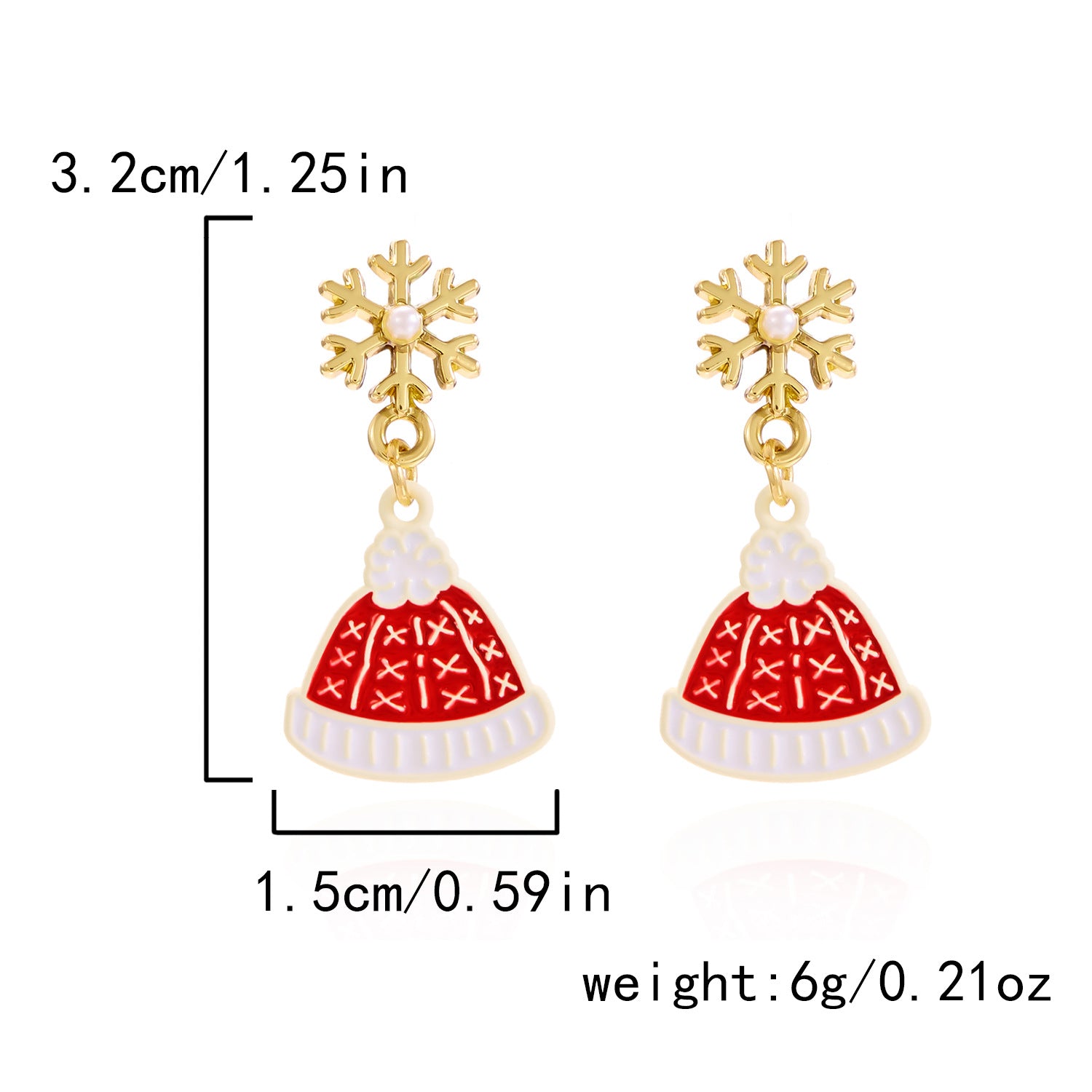 Wholesale Christmas Tree Bow Wreath Bell Earrings