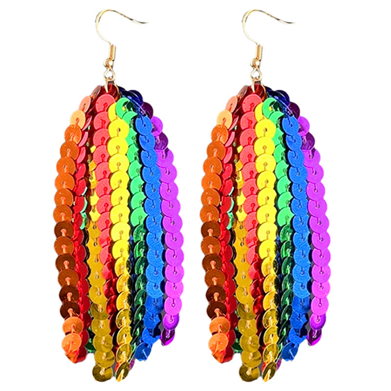 Wholesale 2 pairs/ pack Colorful Multi-Material Earrings